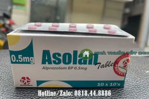 Thuốc Asolan 0.5mg mua ở đâu, giá bao nhiêu?