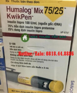 Bút tiêm tiểu đường Humalog Mix 75/25 giá bao nhiêu?